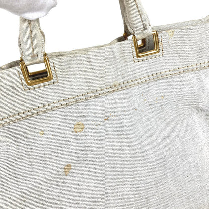 Prada Shoulder Bag Canvas Ivorytype 2Way Bag Canapa Logo
