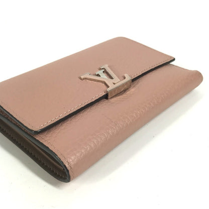Louis Vuitton Trifold Wallet M62156 Taurillon Clemence Pink Portefeuille Capsine Women