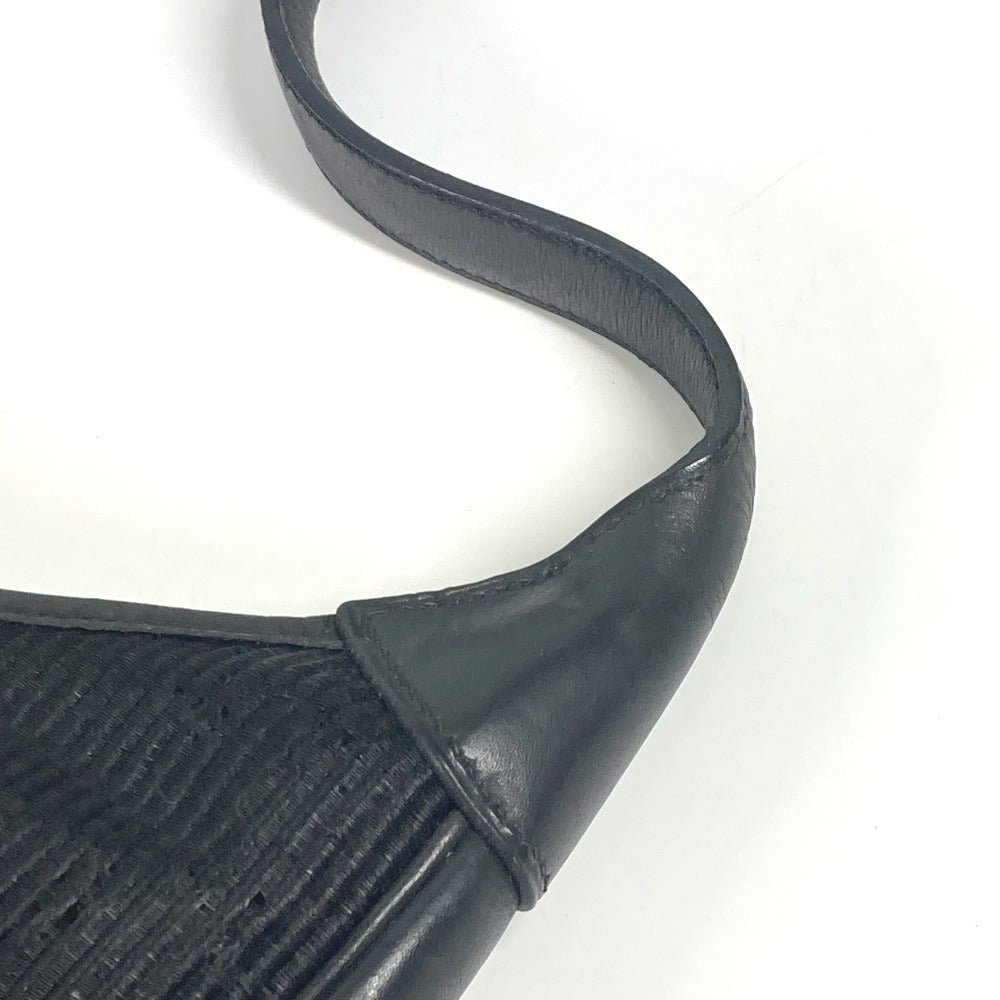Hermes Shoulder Bag Straw, Leather Black Trim 31 Trim 31