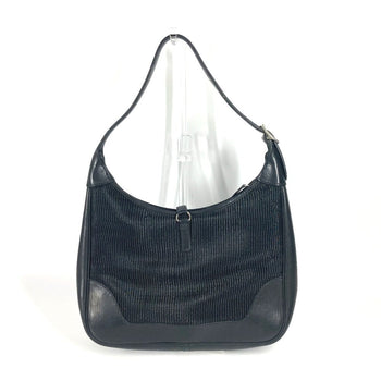 Hermes Shoulder Bag Straw, Leather Black Trim 31 Trim 31