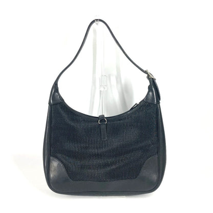 Hermes Shoulder Bag Straw, Leather Black Trim 31 Trim 31