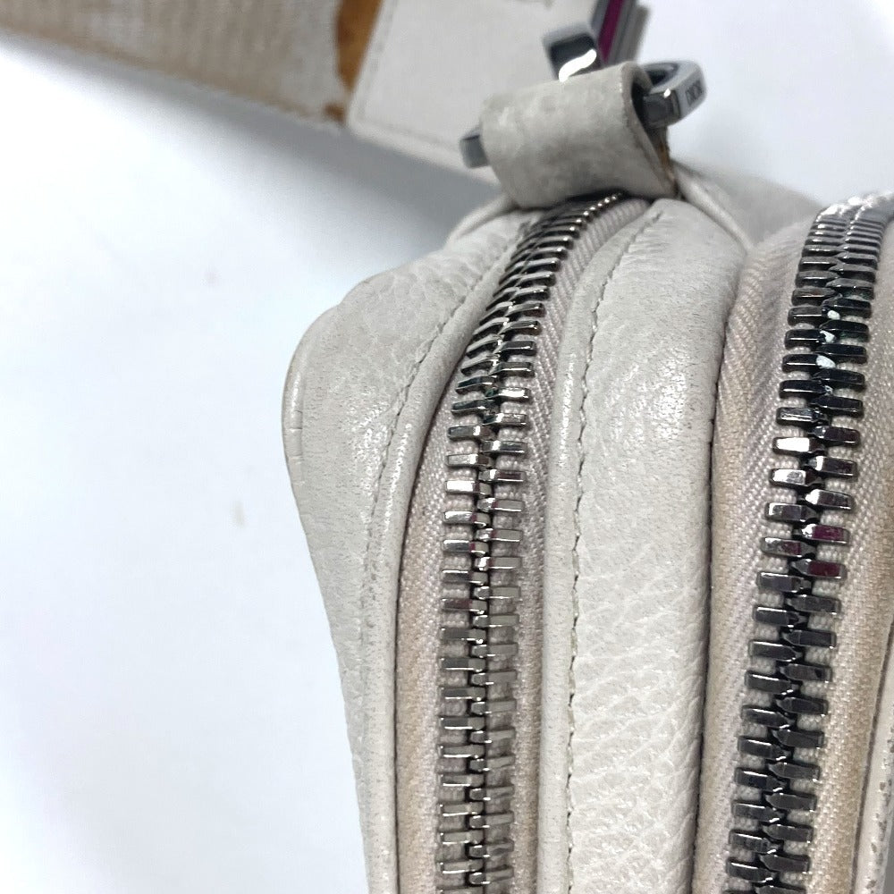 Dior Shoulder Bag Leather Ivorytype Logo
