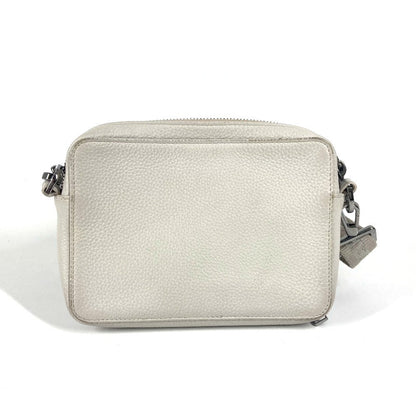 Dior Shoulder Bag Leather Ivorytype Logo