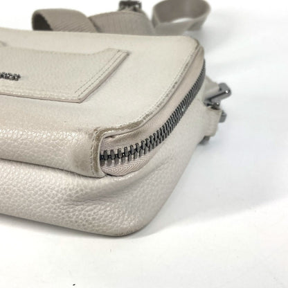 Dior Shoulder Bag Leather Ivorytype Logo