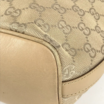 Gucci Shoulder Bag 73885 Gg Canvas / Leather Beige Gg Logo