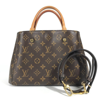 Louis Vuitton Handbag M41055 Monogram Canvas Brown Monogram Montaigne Bb Montaigne Bb