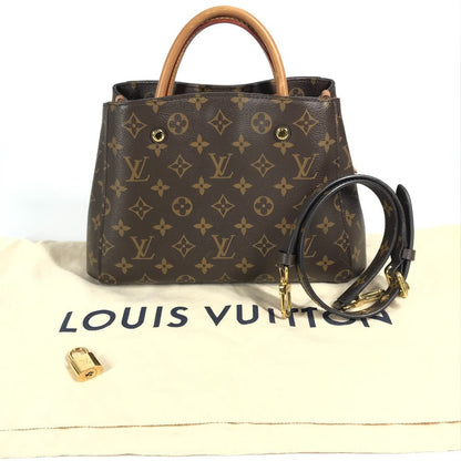 Louis Vuitton Handbag M41055 Monogram Canvas Brown Monogram Montaigne Bb Montaigne Bb
