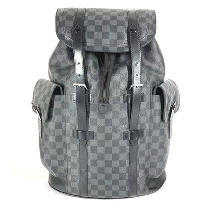 Louis Vuitton Backpack N41379 Damier Grafitto Canvas Black Damier Grafitte Christopher Mm