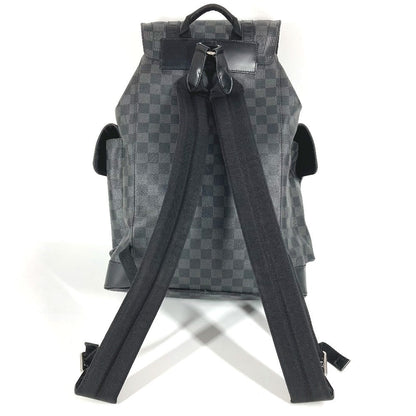 Louis Vuitton Backpack N41379 Damier Grafitto Canvas Black Damier Grafitte Christopher Mm