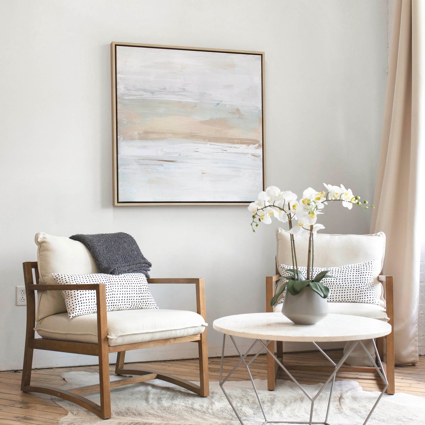 Lyrical Light - Framed Canvas Print By Julia