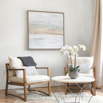 Lyrical Light - Framed Canvas Print By Julia