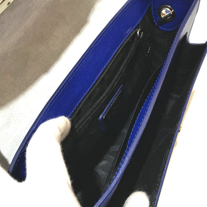 Furla Shoulder Bag Leather Blue Julia Women