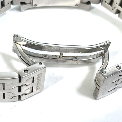 Hermes Watches Quartz Hh1.210 Stainless Steel Silver H Watch Black Dial Women
