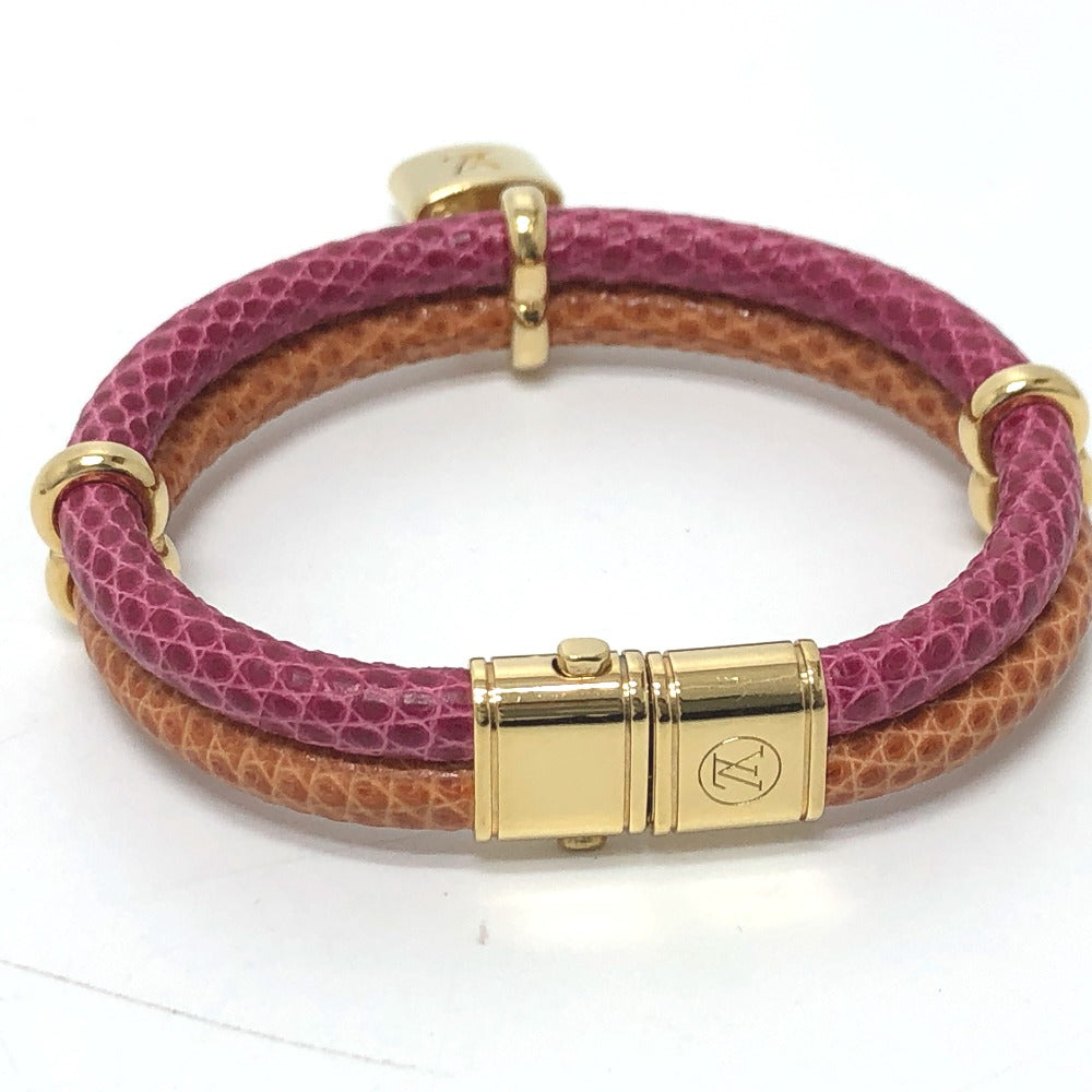 Louis Vuitton Bracelet Leather Pink Type Brassle Keep It Twice Unisex(Unisex)