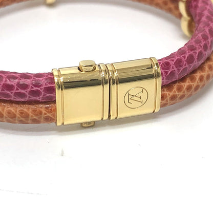 Louis Vuitton Bracelet Leather Pink Type Brassle Keep It Twice Unisex(Unisex)