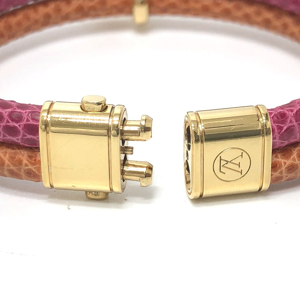 Louis Vuitton Bracelet Leather Pink Type Brassle Keep It Twice Unisex(Unisex)