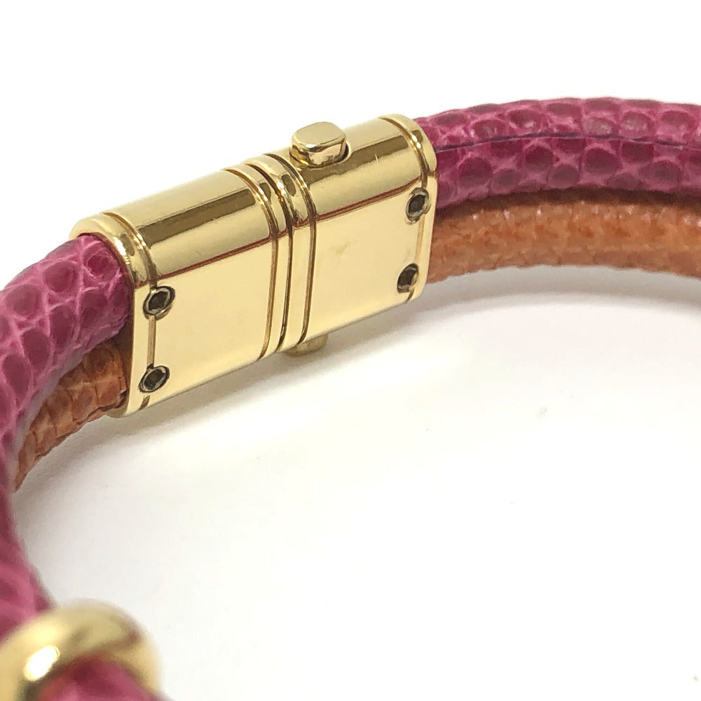 Louis Vuitton Bracelet Leather Pink Type Brassle Keep It Twice Unisex(Unisex)