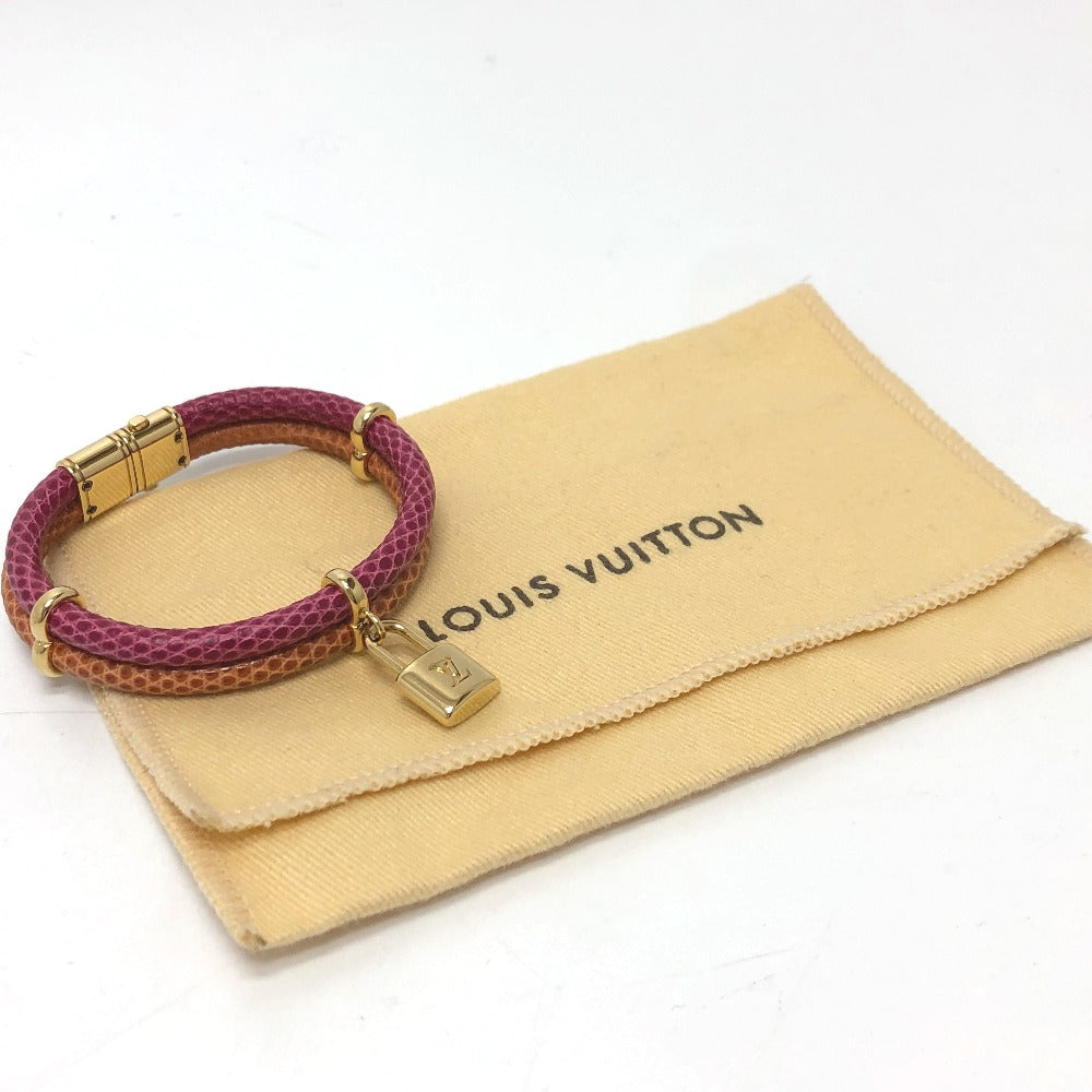 Louis Vuitton Bracelet Leather Pink Type Brassle Keep It Twice Unisex(Unisex)