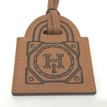 Hermes Necklace Vaux Swift Brown Curiosity Cadena Women