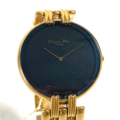 Dior Watches Quartz 47 154-3 Plating, Stainless Steel Gold Bagira Black Dial