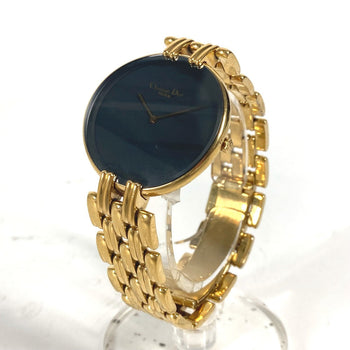 Dior Watches Quartz 47 154-3 Plating, Stainless Steel Gold Bagira Black Dial