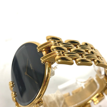 Dior Watches Quartz 47 154-3 Plating, Stainless Steel Gold Bagira Black Dial