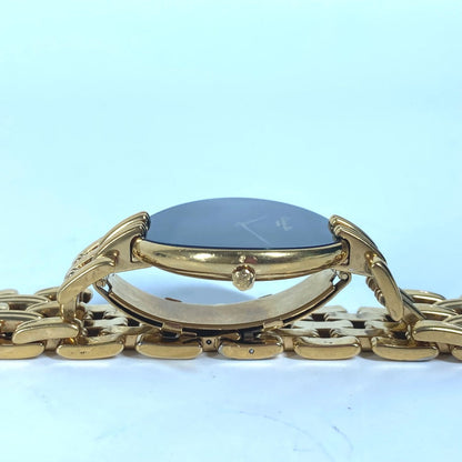 Dior Watches Quartz 47 154-3 Plating, Stainless Steel Gold Bagira Black Dial
