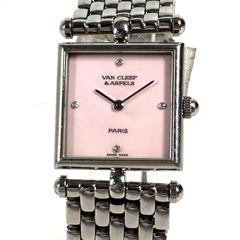 Van Cleef & Arpels Watches Quartz 522642 Stainless Steel Pink Pink Shell Classic Calendar 4P