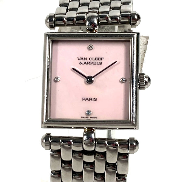 Van Cleef & Arpels Watches Quartz 522642 Stainless Steel Pink Pink Shell Classic Calendar 4P