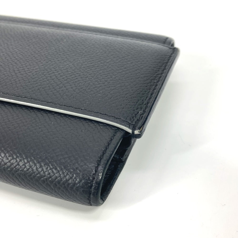 Hermes Long Wallet Purse Epsom Black Long Wallet Passan Long Unisex(Unisex)