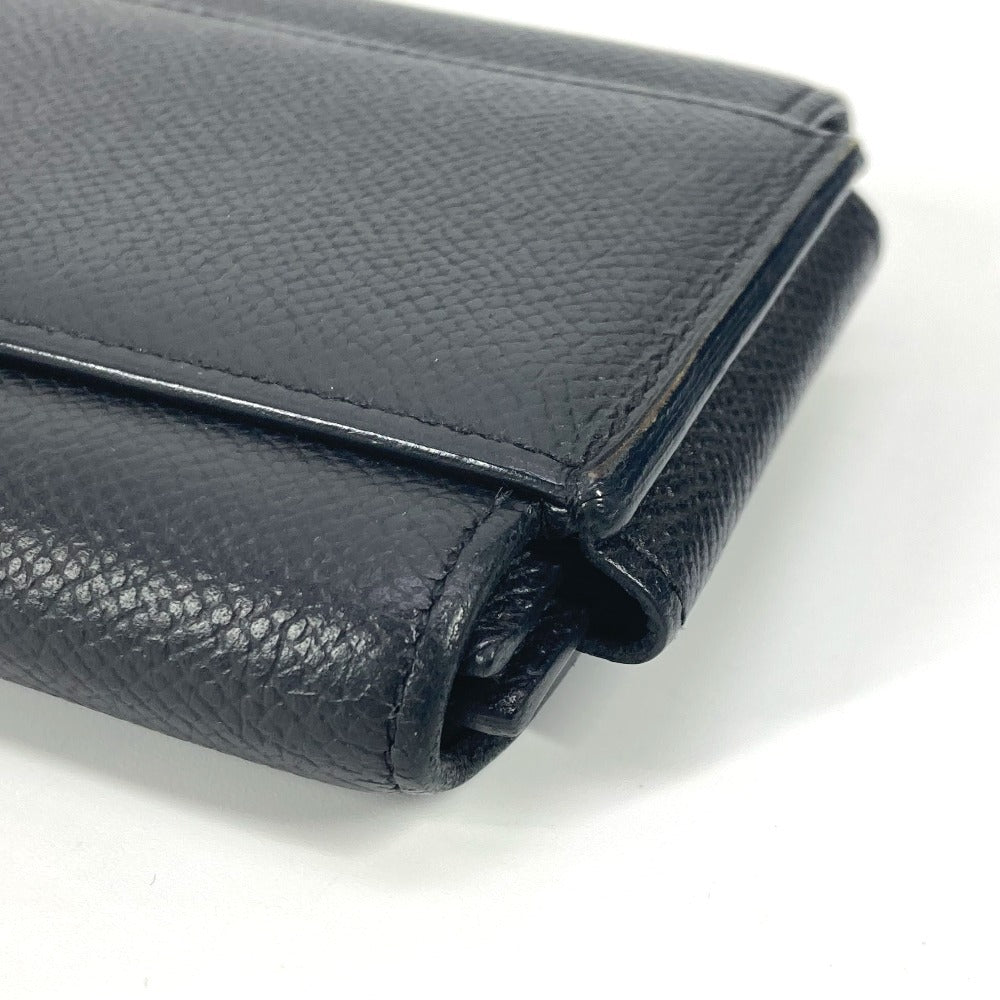 Hermes Long Wallet Purse Epsom Black Long Wallet Passan Long Unisex(Unisex)
