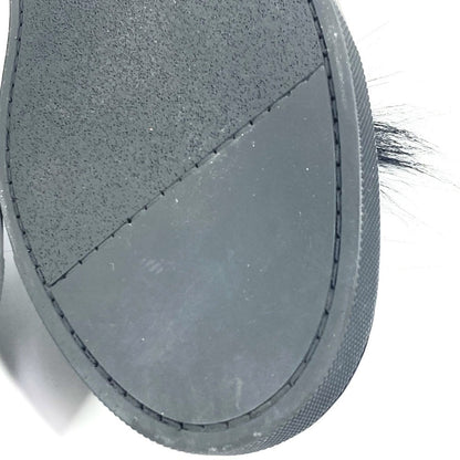 Fendi Sneakers 7E1068 Leather, Fur Black Monster Fur Mens 8