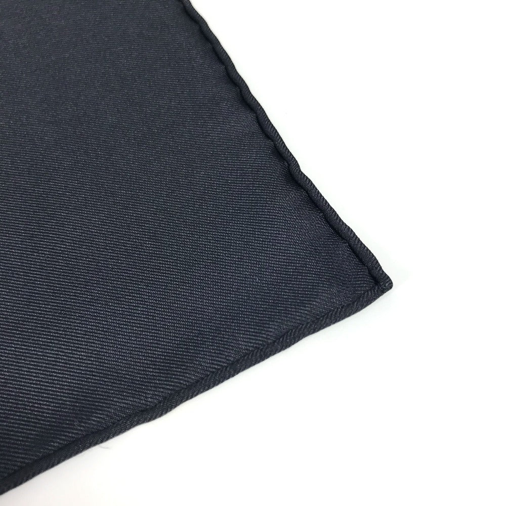 Hermes Scarf Silk Black Les Tambours Tambour Drums Carre90