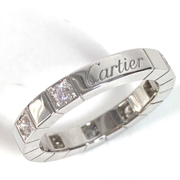 Cartier Ring Wg750 Silver Accessories Raniere Half Diamond 8P Women 48