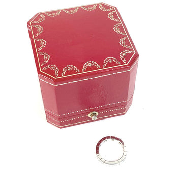 Cartier Ring Wg750 Silver Accessories Raniere Half Diamond 8P Women 48