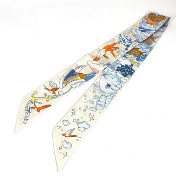 Hermes Scarf Silk Blue Twilly Twilly Twilly