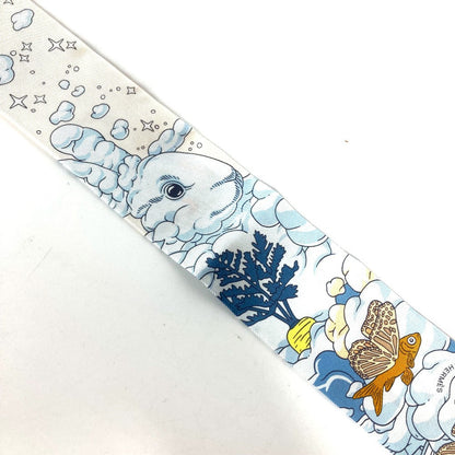 Hermes Scarf Silk Blue Twilly Twilly Twilly