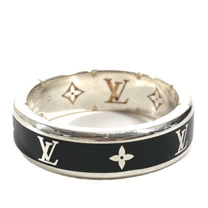 Louis Vuitton Ring M1534S Sv925 Black Monogram Ring/Lv Spikes S