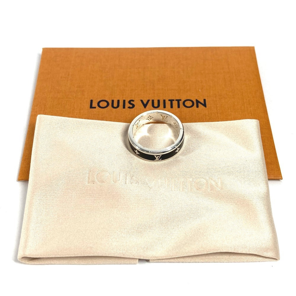Louis Vuitton Ring M1534S Sv925 Black Monogram Ring/Lv Spikes S