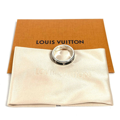 Louis Vuitton Ring M1534S Sv925 Black Monogram Ring/Lv Spikes S