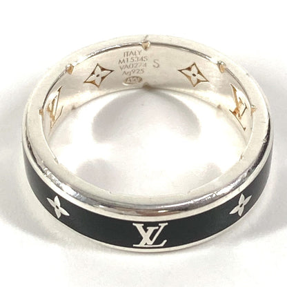 Louis Vuitton Ring M1534S Sv925 Black Monogram Ring/Lv Spikes S