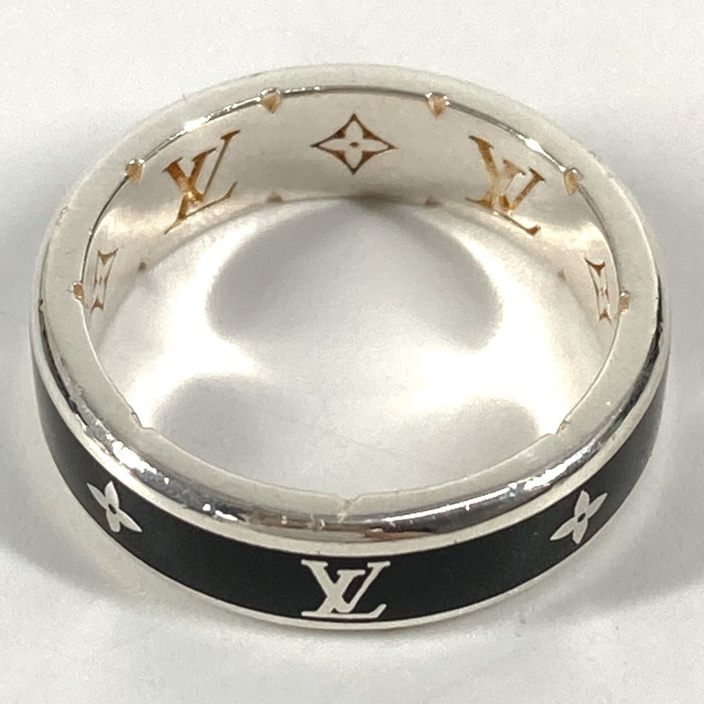 Louis Vuitton Ring M1534S Sv925 Black Monogram Ring/Lv Spikes S