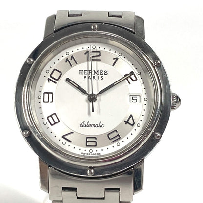 Hermes Watches Mechanical Automatic Cl1.810 Stainless Steel Silver Clipper Date White Dial Mens