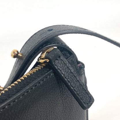 Versace Shoulder Bag Leather Black Medusa Logo