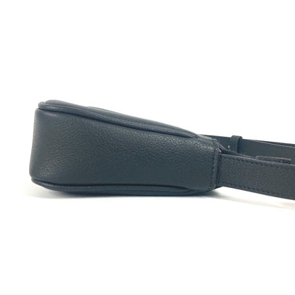 Versace Shoulder Bag Leather Black Medusa Logo