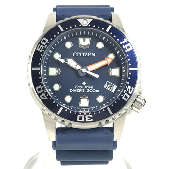 Citizen Watches Eco Drive Eo2021-05L Rubber Navy Promaster Marine Series Diving Watch Eco-Drive