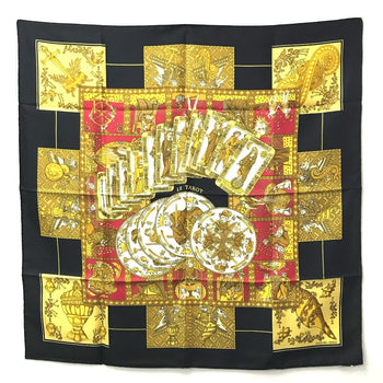 Hermes Scarf Silk Black Carre90 Carre 90