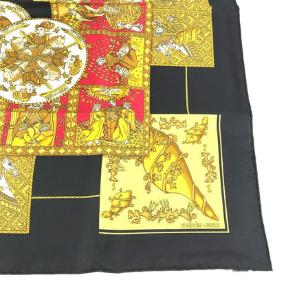 Hermes Scarf Silk Black Carre90 Carre 90