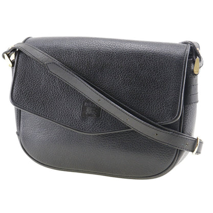 Burberry Shoulder Bag Leather Black Women