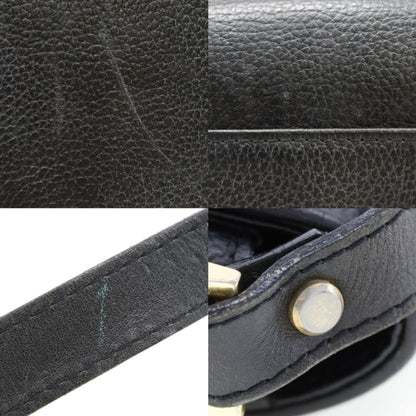 Burberry Shoulder Bag Leather Black Women